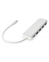 digitus HUB/Koncentrator 4-portowy USB 3.0 SuperSpeed z Typ C Power Delivery, aluminium - nr 75