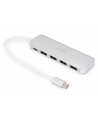 digitus HUB/Koncentrator 4-portowy USB 3.0 SuperSpeed z Typ C Power Delivery, aluminium - nr 86