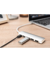 digitus HUB/Koncentrator 4-portowy USB 3.0 SuperSpeed z Typ C Power Delivery, aluminium - nr 89
