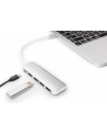 digitus HUB/Koncentrator 4-portowy USB 3.0 SuperSpeed z Typ C Power Delivery, aluminium - nr 91