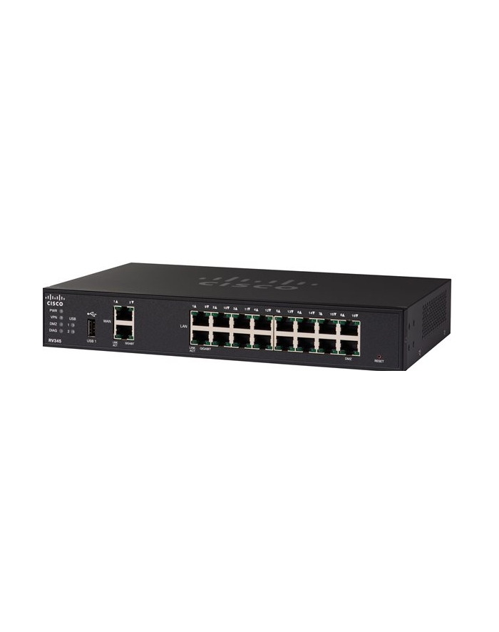 cisco RV345 router xDSL 2x1GB WAN 16x1GbE LAN główny