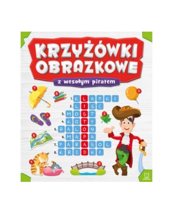 aksjomat Książka Krzyżówki obrazkowe z wesołym piratem.