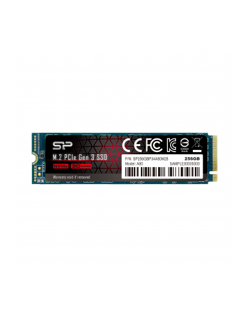 silicon power Dysk SSD A80 256GB PCIE M.2 NVMe 3400/3000 MB/s
