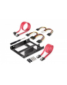 digitus Ramka montażowa/Adapter SSD/HDD 2x 2.5' do 3.5' (ATA, SATA, SSD) metalowa ,zestaw z kablami, czarna - nr 1