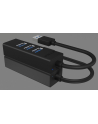 icybox Hub IB-HUB1419-U3 USB 3.0 na 4-Port Type-A, Aluminium,      czarny, Kabel 15cm - nr 9
