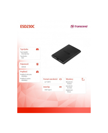 transcend Dysk SSD 480GB Portable ESD230C