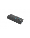 natec Hub USB 4 porty Mantis 2 USB 3.0 z włącznikiem + zasilacz - nr 52