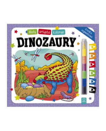 aksjomat Książka Mały artysta koloruje dinozaury