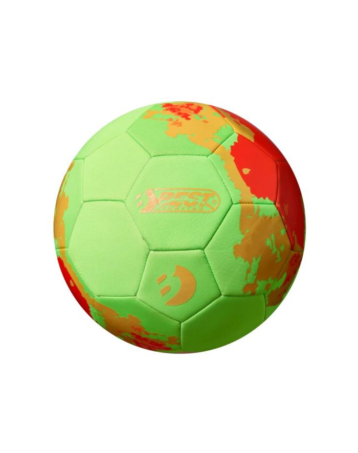 Piłka nożna neoprenowa rozm.5 jasnozielono-czerwona BEST Sporting 64204 główny