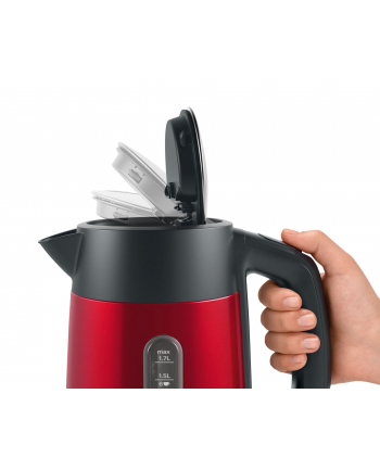 Bosch Design Line TWK4P434, kettle (red / gray, 1.7 liters)