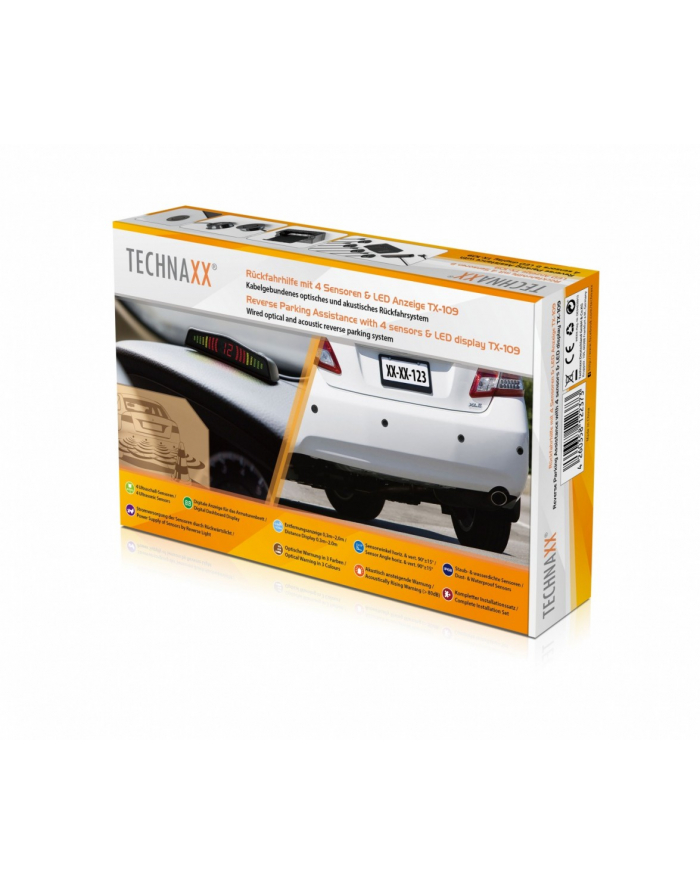 technaxx deutschland gmbh & co. kg TX-109 Czujnik parkowania / cofania (4 sensory/wyświetlacz LED) główny