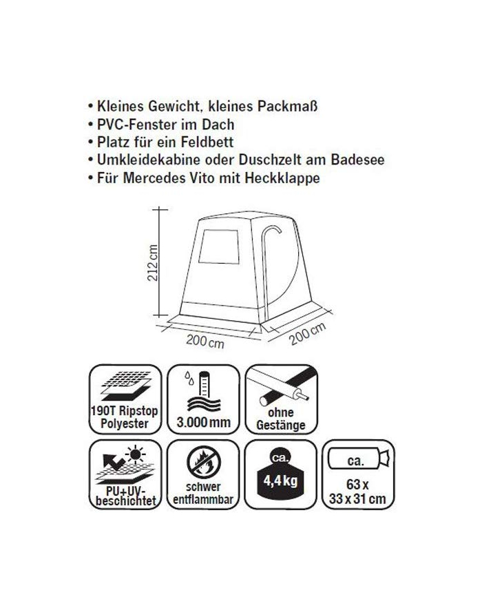 Reimo rear tent update f. Mercedes Vito - 936283 główny