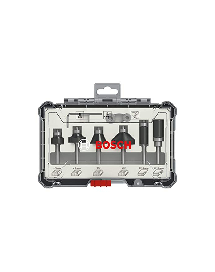 bosch powertools Bosch cutter set 6 pcs Trim & Edging 6mm - 2607017468 shank główny