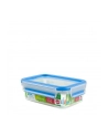 Emsa Clip & Close plastic box (transparent / blue, 0.55 liter, classical format) - nr 3