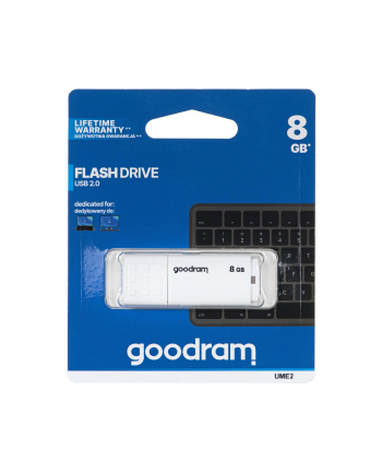 GOODRAM FLASHDRIVE 8GB UME2 USB 2.0 WHITE