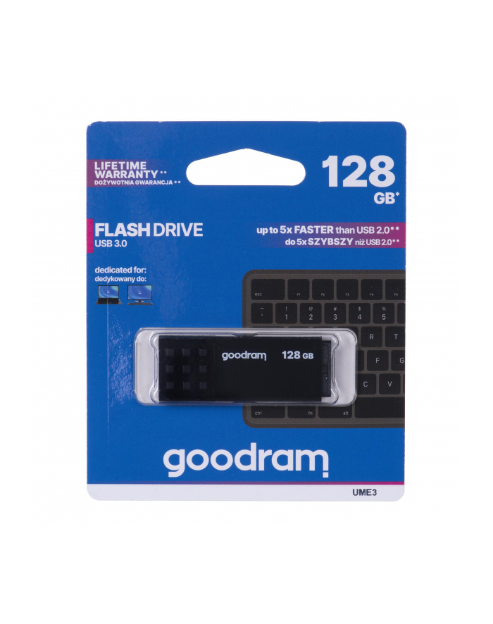 GOODRAM FLASHDRIVE 128GB UME3 USB 3.0 BLACK główny