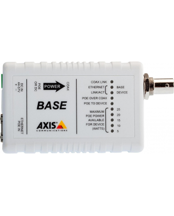 axis Zestaw adapterów koncentrycznych PoE+ T8640 over Coax