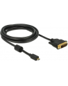 DELOCK KABEL MICRO HDMI(M) -> DVI-D(M)(24+1) 3M DUAL LINK CZARNY - nr 4