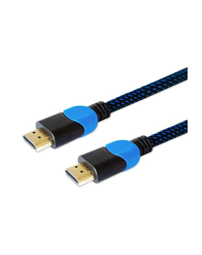 Kabel SAVIO GCL-02 (HDMI M - HDMI M; 1 8m; kolor czarno-niebieski) główny