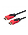 Kabel SAVIO GCL-04 (HDMI M - HDMI M; 3m; kolor czarno-czerwony) - nr 7