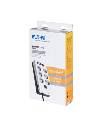 Listwa przeciwprzepięciowa EATON PB6F (6 x UTE; 10 A; kolor biały)