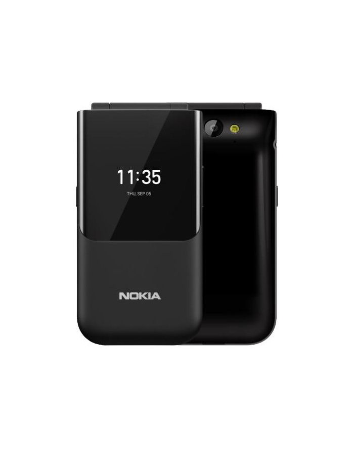 Telefon komórkowy Nokia 2720 Flip Black (Qualcomm 205; 2 8 ; QVGA; 240x240; 512MB; 1500mAh; Dual SIM) główny