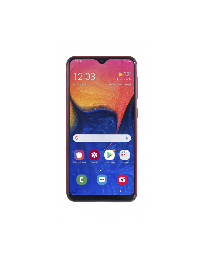 samsung electronics polska Smartfon Samsung Galaxy A10 32GB Red (6 2 ; TFT; 1520 x 720; 2GB; 3400mAh) główny