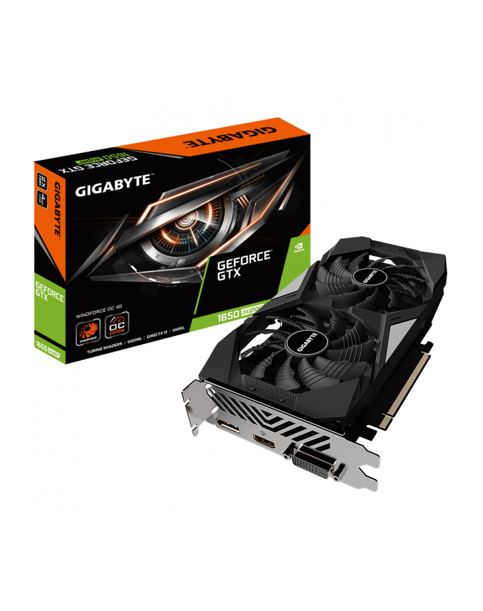 GIGABYTE GTX 1650 SUPER WIND FORCE OC 4G, graphics card (1x HDMI, Display Port 1x, 1x DVI-D) główny