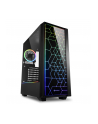 Sharkoon RGB LIT 100 tower case (black, front and side panel of tempered glass) - nr 12