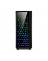 Sharkoon RGB LIT 100 tower case (black, front and side panel of tempered glass) - nr 49