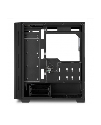 Sharkoon RGB LIT 100 tower case (black, front and side panel of tempered glass)
