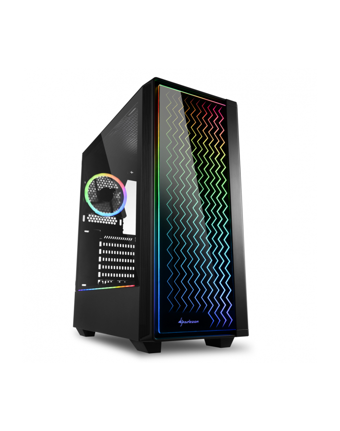 Sharkoon RGB LIT 200 tower case (black, front and side panel of tempered glass) główny