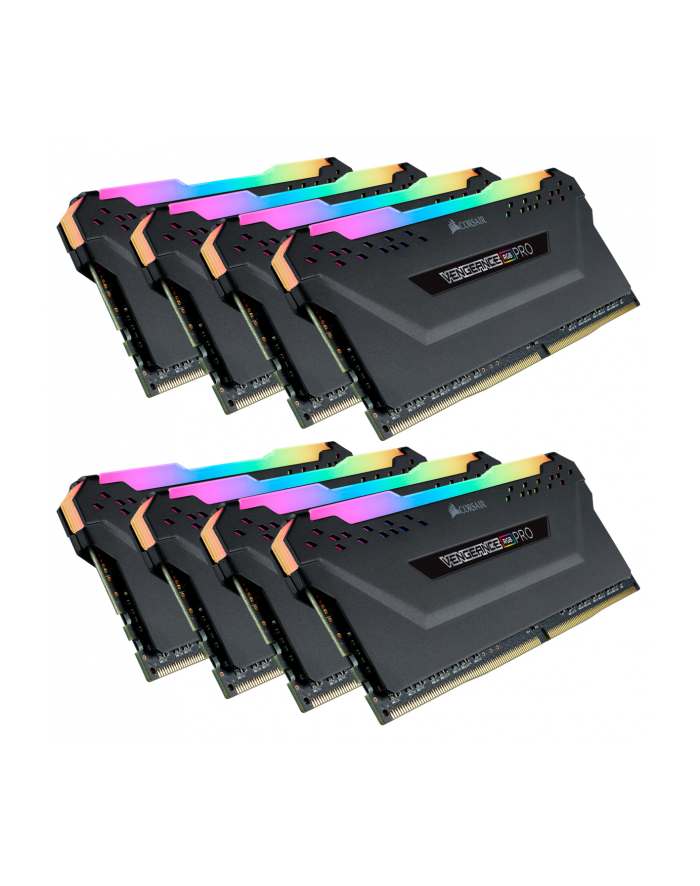 Corsair DDR4 - 256 GB -3200 - CL - 16 - Octo-Kit, Vengeance RGB PRO (black, CMW256GX4M8E3200C16) główny