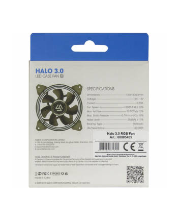 ALSEYE Halo 3.0 120x120x25 mm case fan (black)