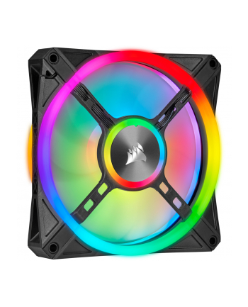 Corsair iCUE QL120 RGB 3 120x120x25, case fan (black, 3-pack, including Lighting Node CORE)