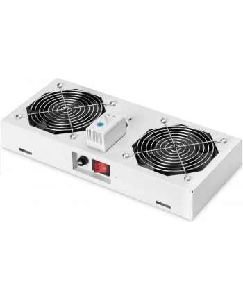 Digitus roof ventilation unit for wall mounting cabinets, fan module (gray, 2 fans)