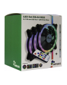 Inter-Tech Argus RGB Fan Set RS-04 120x120x25, case fan (black, 3-pack, remote control, 1x RGB LED strips, control unit) - nr 9
