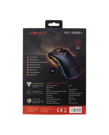 Inter-Tech Nitrox GT-300 + RGB, mouse (black)