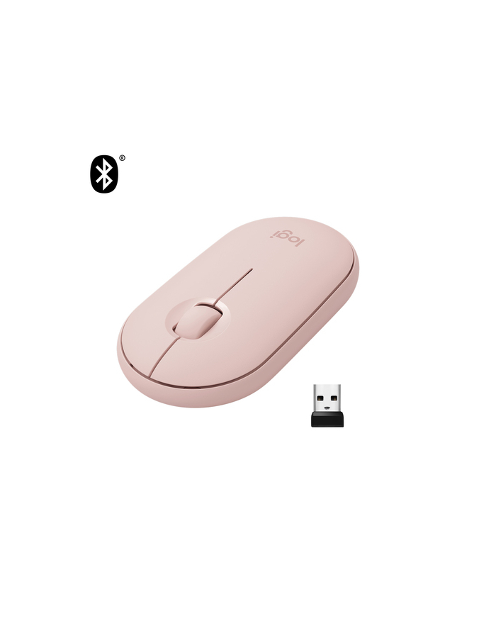Logitech M350 Pebble, mouse (light pink) główny