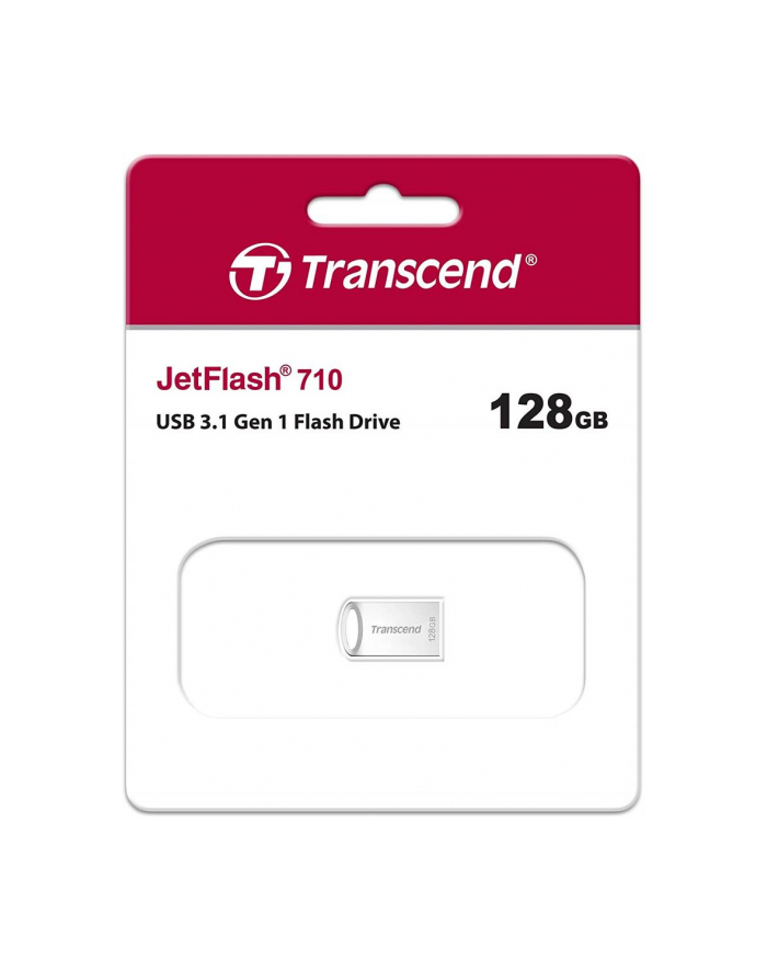 Transcend JetFlash 710S 128GB, USB stick (silver, USB-A 3.2 (5 Gbit / s)) główny