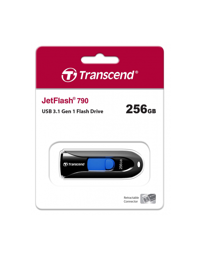 Transcend JetFlash 710S 256 GB, USB flash drive (black / blue, USB-A 3.2 (5 Gbit / s)) główny