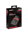 Emtec X200 Portable SSD 512 GB Solid State Drive (Black / Red, USB 3.2 C (5 Gbit / s)) - nr 4