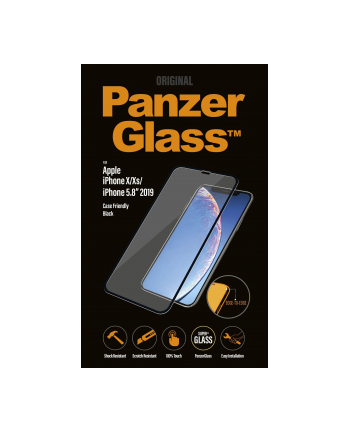 PANZERGLASS SZKŁO HARTOWANE DO IPHONE X/XS/11 PRO CZARNE DO ETUI