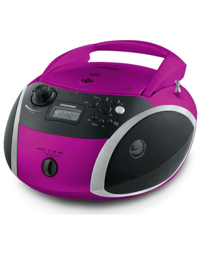 Grundig GRB 3000, CD Player (pink / silver, FM radio, CD-R / RW, Bluetooth) główny