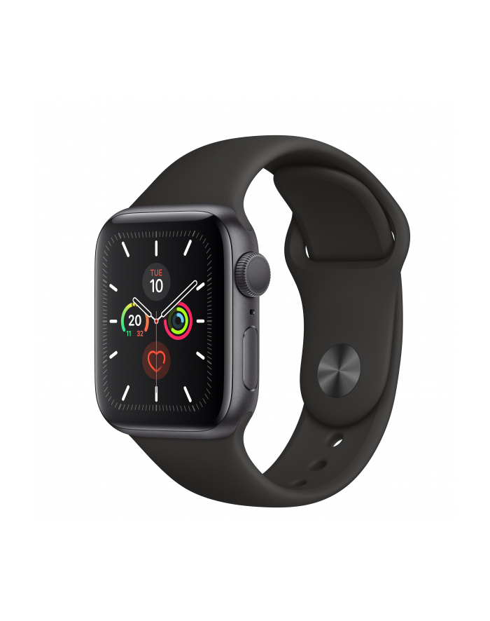 Apple Watch S5 aluminum 40mm grey - Sports Wristband black MWV82FD / A główny