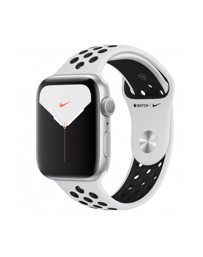 Apple Watch Nike + S5 aluminum 44mm silver - Sport Armband platinum / black MX3V2FD / A główny