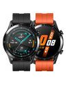 Huawei Watch GT2 46mm sport watch (black, Bracelet: Sunset Orange, fluorine rubber) - nr 1