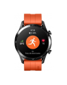 Huawei Watch GT2 46mm sport watch (black, Bracelet: Sunset Orange, fluorine rubber) - nr 9