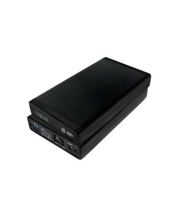 logilink Zewnętrzna obudowa HDD 3.5 cala, SATA, USB3.0, Czarna Aluminiowa