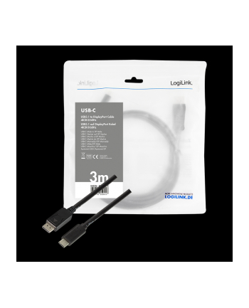 logilink Kabel USB 3.2 Gen 1 x 1 USB-C do DisplayPort 1.2, dł. 3m